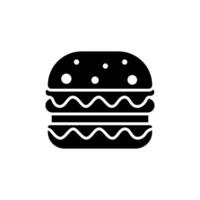 köstlich Burger Symbol Essen Getränke einfach und modern Konzept Design Vorlagen vektor