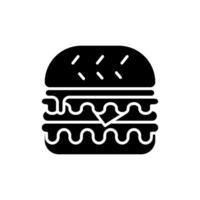 köstlich Burger Symbol Essen Getränke einfach und modern Konzept Design Vorlagen vektor