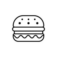 köstlich Burger Symbol Essen Getränke einfach und modern Konzept Design Vorlagen vektor