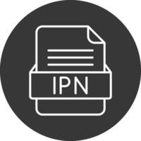 ipn fil formatera vektor ikon