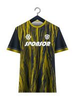 fotboll jersey attrapp för fotboll klubb. vektor sublimering sporter kläder design. enhetlig främre se mallar fotboll jersey. jersey design idéer.