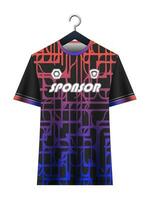 fotboll jersey attrapp för fotboll klubb. vektor sublimering sporter kläder design. enhetlig främre se mallar fotboll jersey. jersey design idéer.