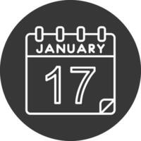 17 januari vektor ikon