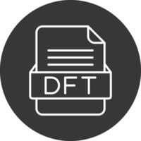 dft fil formatera vektor ikon