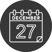 27 Dezember Vektor Symbol