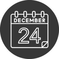 24 Dezember Vektor Symbol