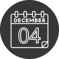 4 Dezember Vektor Symbol