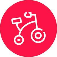 Fahrrad Spielzeug kreativ Symbol Design vektor