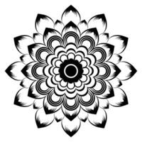 Mandala-Hintergrunddesign. vektor