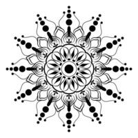 Mandala-Hintergrunddesign. vektor