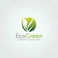 ökologisch modern Logo von abstrakt Blatt, abstrakt Logo Design, kreativ Logo Vorlage vektor