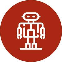 Roboter kreatives Icon-Design vektor