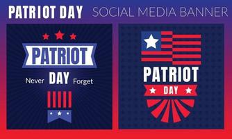 patriot dag 9.11 minnesillustration med usa flagga, text 911 vektor