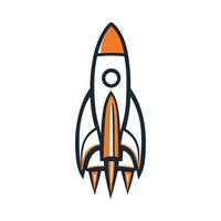 Rakete Symbol, Raum Schiff starten Logo vektor