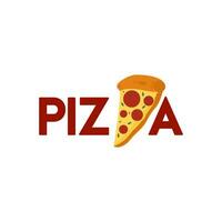 modern und einfach Pizza Logo zum Pizzeria vektor