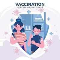 Coronavirus-Impfstoff für einen Patienten