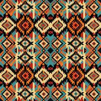 etnisk abstrakt ikat mönster. sömlös mönster i stam, folk broderi, mexikansk stil. aztec geometrisk konst prydnad print.design för matta, tapet, Kläder, omslag, tyg, omslag, textil- vektor