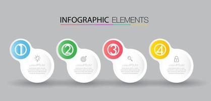 modern infographic textrutamall, infographics banner vektor