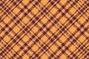 tartan rutigt mönster med textur och kaffe färg. vektor