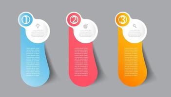 modern infographic textrutamall, infographics banner vektor