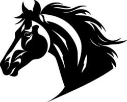 Pferd, minimalistisch und einfach Silhouette - - Vektor Illustration