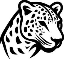 leopard - minimalistisk och platt logotyp - vektor illustration