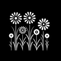 Blumen - - minimalistisch und eben Logo - - Vektor Illustration