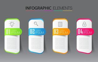 modern infographic textrutamall, infographics banner vektor