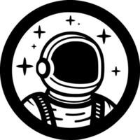 Astronaut - - minimalistisch und eben Logo - - Vektor Illustration