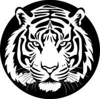 Tiger - - minimalistisch und eben Logo - - Vektor Illustration