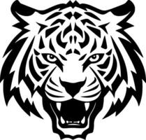 Tiger - - schwarz und Weiß isoliert Symbol - - Vektor Illustration