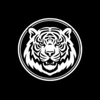 Tiger - - minimalistisch und eben Logo - - Vektor Illustration