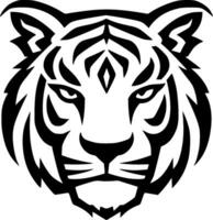 Tiger - - minimalistisch und eben Logo - - Vektor Illustration