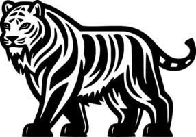 Tiger, minimalistisch und einfach Silhouette - - Vektor Illustration