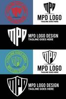 minimalistisk, alfabet, monogram, och brev mark logotyp design bunt vektor