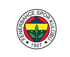 fenerbahce Verein Logo Symbol Truthahn Liga Fußball abstrakt Design Vektor Illustration