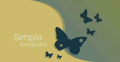 enkel bakgrund med fjärilar. mall för presentation, inbjudan, företag kort av en skönhet salong. vektor