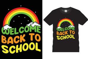 Rucksack zurück zu Schule Vektor Karikatur Bleistift Kinder schön Typografie T-Shirt zum Kinder. Lehrer Tee, Kleidung, Vektor Illustration, Grafik Vorlage, Typografie, Jahrgang, Lehrer Tag.