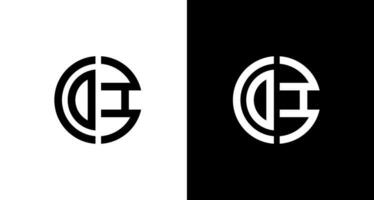 Brief e Logo Monogramm Design. diese würde Sein geeignet zum irgendein Unternehmen oder Marke Name beginnend mit es ist Initialen. vektor