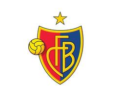 basel klubb symbol logotyp schweiz liga fotboll abstrakt design vektor illustration