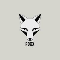 Fuchs Wolf Logo Symbol im schwarz und Weiß minimal einfach modern Geschäft branding Vektor