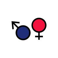 Geschlecht Symbol Vektor Design Vorlagen