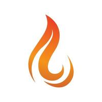 Feuer Logo Vorlage Flamme Symbol Symbol Vektor