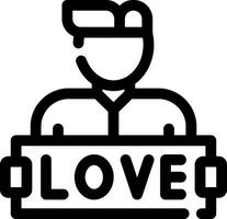 liebe kreatives Icon-Design vektor