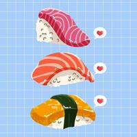 sushi japansk mat vektor illustration