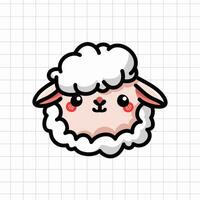süß Schaf Tier Illustration vektor