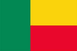 beninska flaggan av Benin vektor