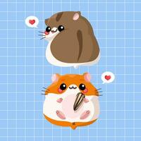 süß Hamster Tier Illustration vektor
