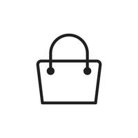 Einkaufen Tasche Symbol Design Vektor Vorlagen