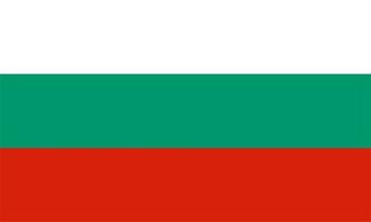 bulgarische flagge von bulgarien vektor